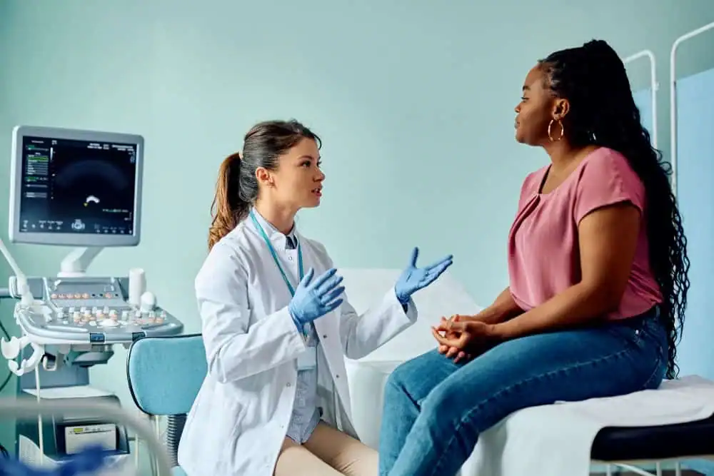 Rejuvenating Intimacy: Exploring Surgical Solutions for Vaginal Laxity 1 Woman have consultation about vaginal laxity Eastleigh