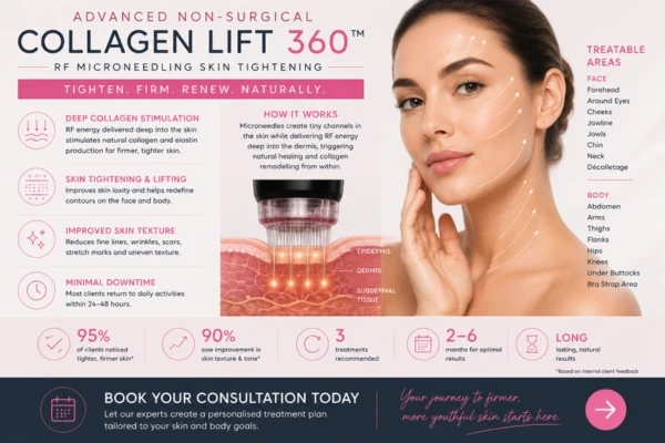 Book in Collagen Lift 360 Eastleigh  today